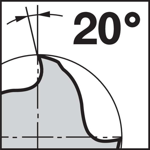 Symbol bakspånvinkel (sorter): 20